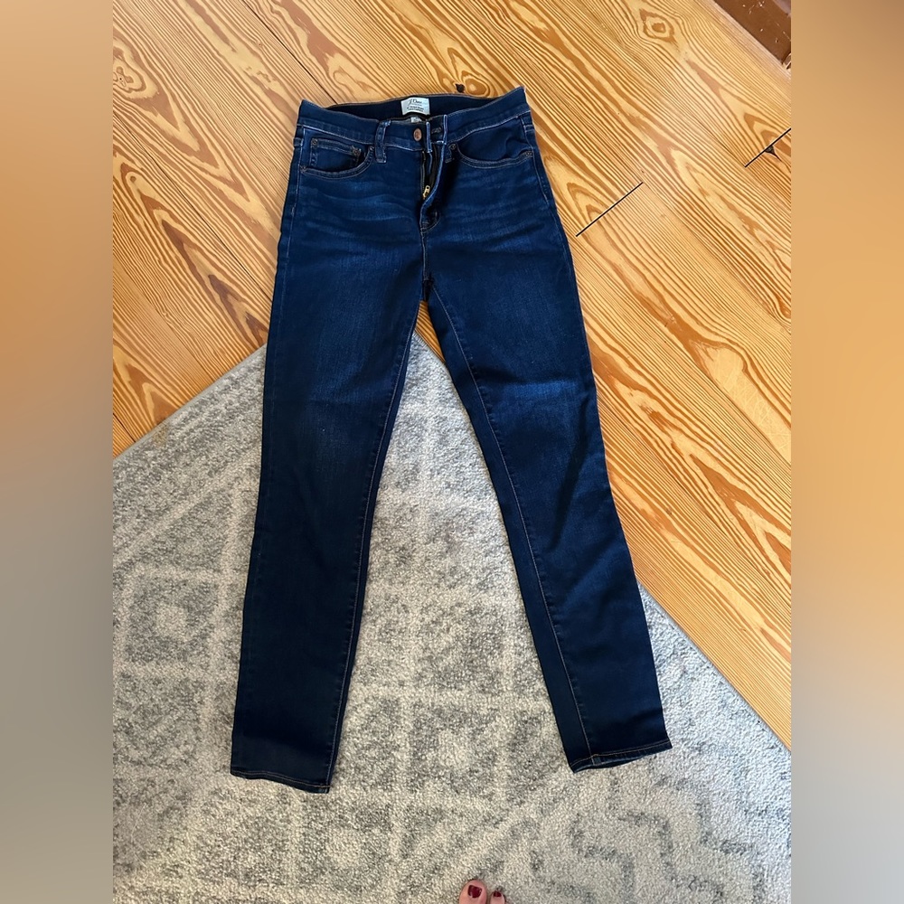 J Crew Highrise Toothpick Jean 27